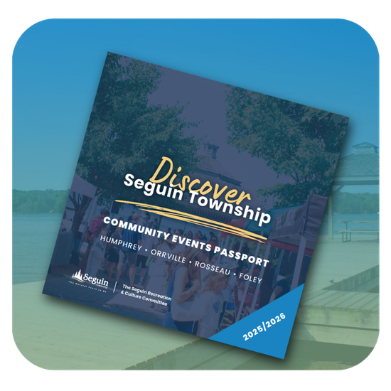 Booklet cover that says Discover Seguin Township