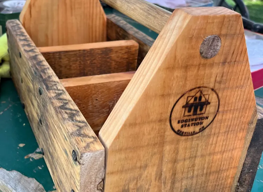 Wooden tool box
